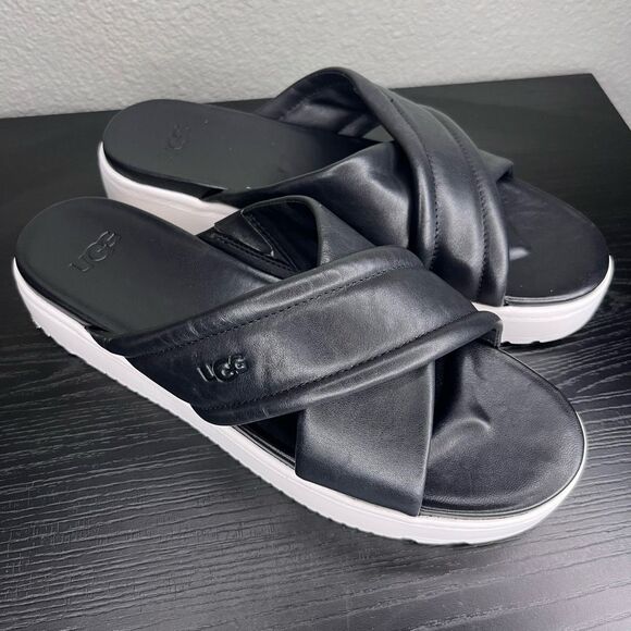Ugg Zayne Platform Slides Size 10 - Picture 1 of 5